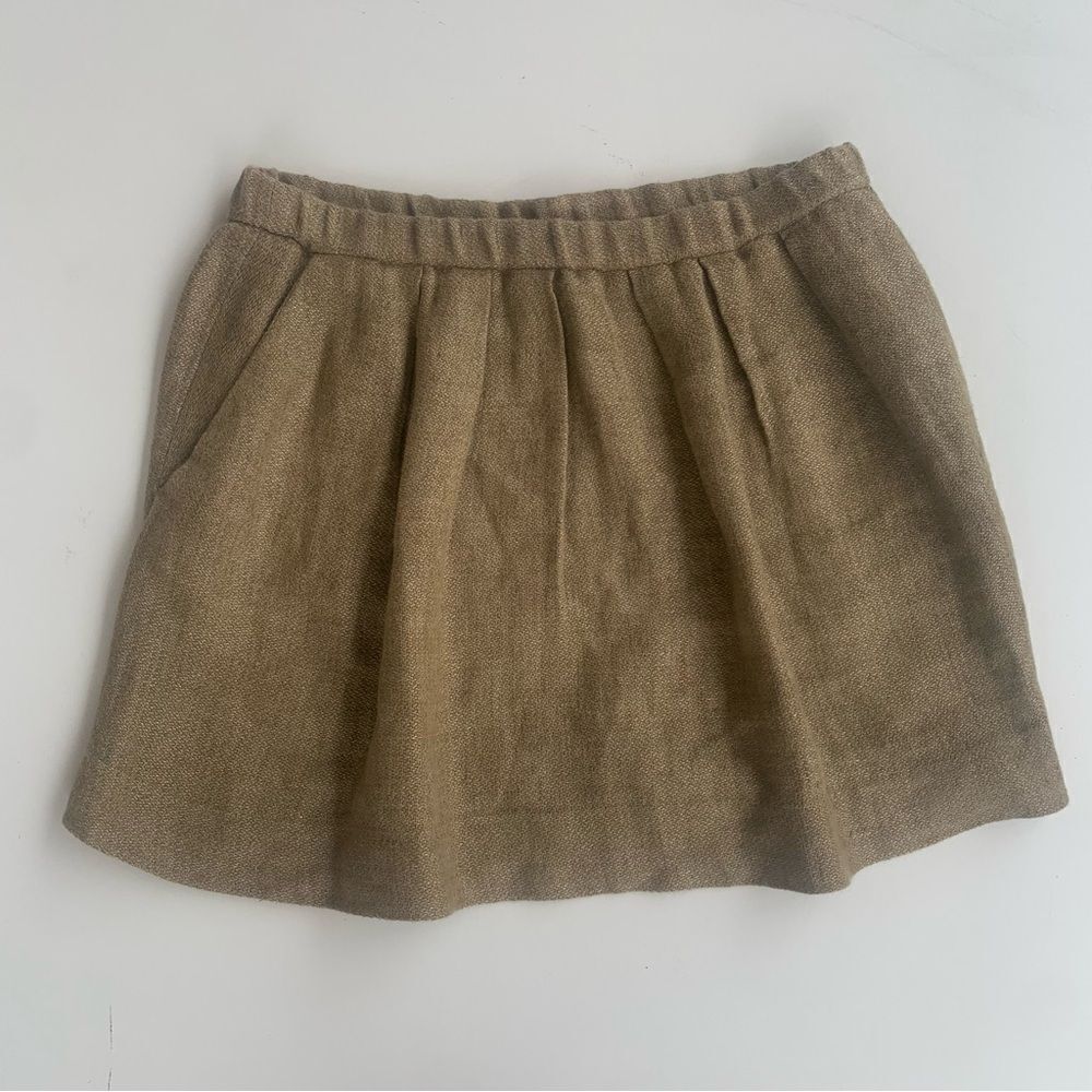 Classic Taupe Pleated Women's Skirt